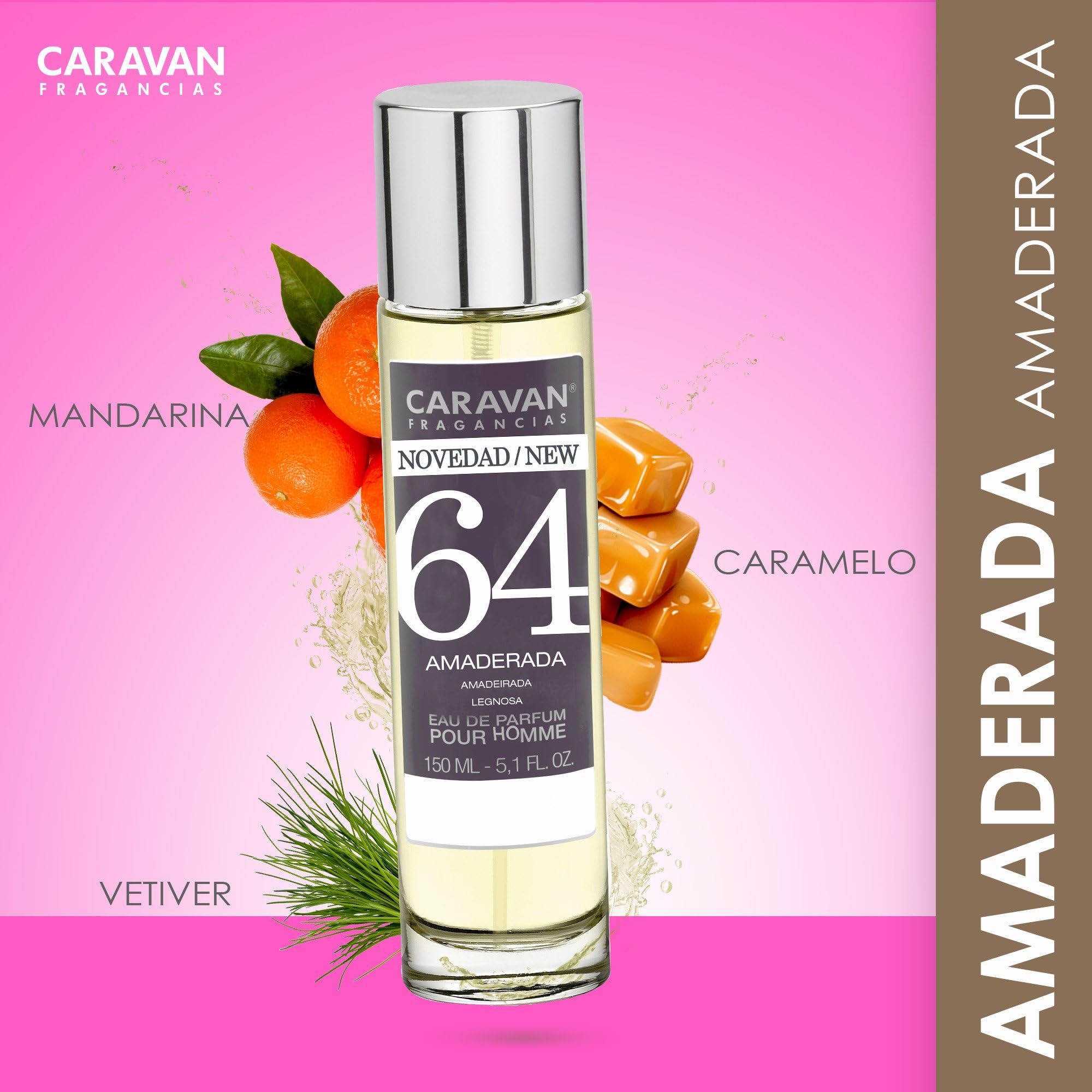 CARAVAN FRAGANCIAS Perfume de Hombre Nº 64, 150 ml, Set de 6