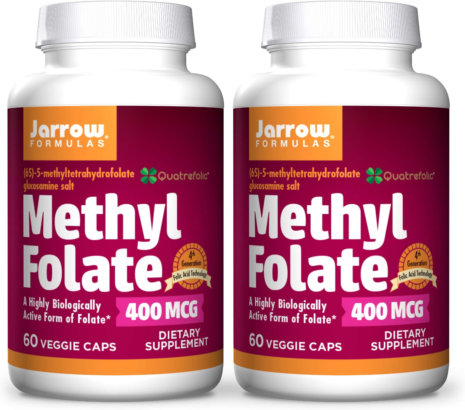 Jarrow Formulas - Methyl Folate Capsap (Pack Of 2)