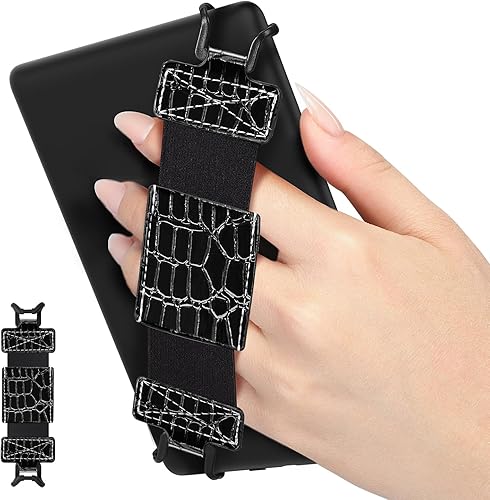 Miniatura 26 de MoKo Correa de mano suave para Kindle eReaders de 6-8" Fire Tablet Kindle/Kobo/Voyaga/Lenovo/Sony Kindle E-Book Tablet, Negra Correa de mano Full