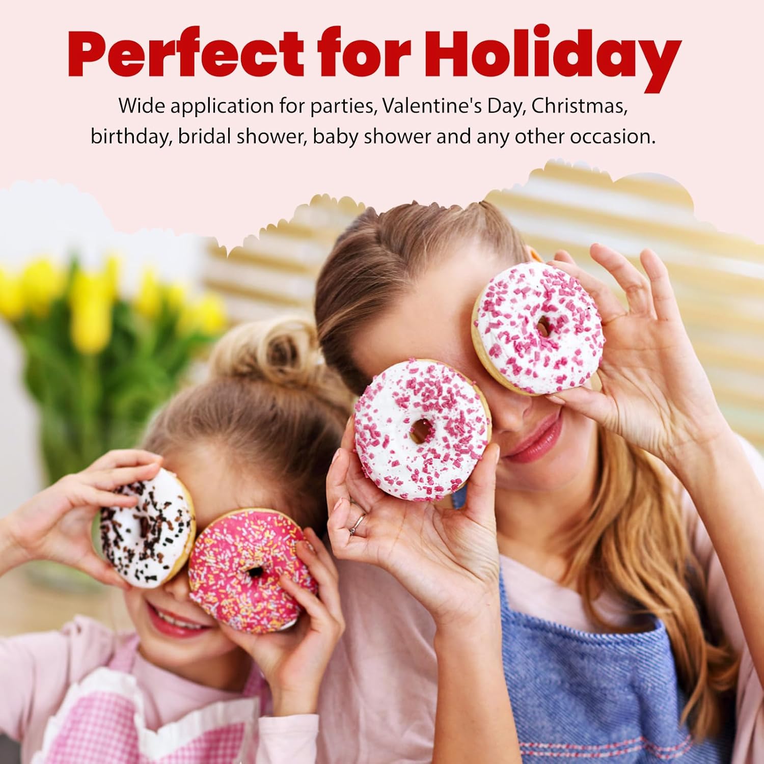 Small Cookie Boxes with Window, 4x4x2.5 Inch Kraft Bakery Boxes