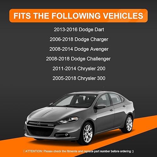 Miniatura 7 de Pestillo de cierre de puerta trasera para motor Hyundai Elantra Sedan 2011 a 2016, 2.0L a 1.8L motor; sustituye a 81230 y 3X010. Conjunto de