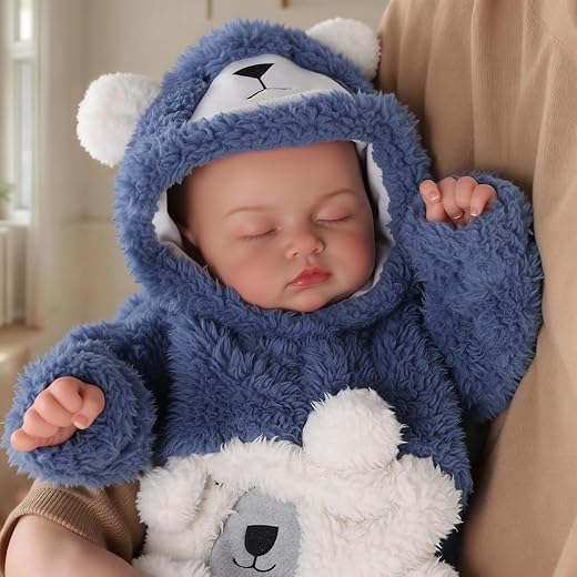 BABESIDE Lifelike Reborn Baby Dolls Boy - 17 Inch Realistic Newborn Baby Doll with Poseable Body, Real Life Baby Dolls with Accessories for 3+ Year Old Gifts, Pretend Play, Collection