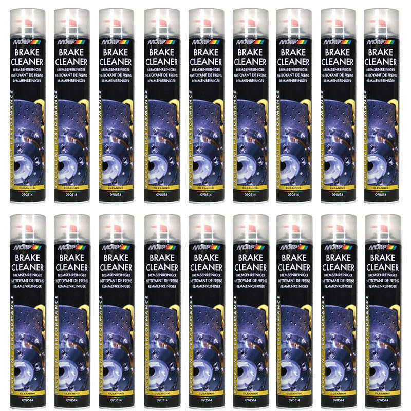 18 bombes de produit nettoyant pour freins - Auto - Moto - 750 ml - Motip