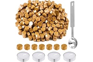 500-Count Gold Sealing Wax Beads for Letters and Crafts