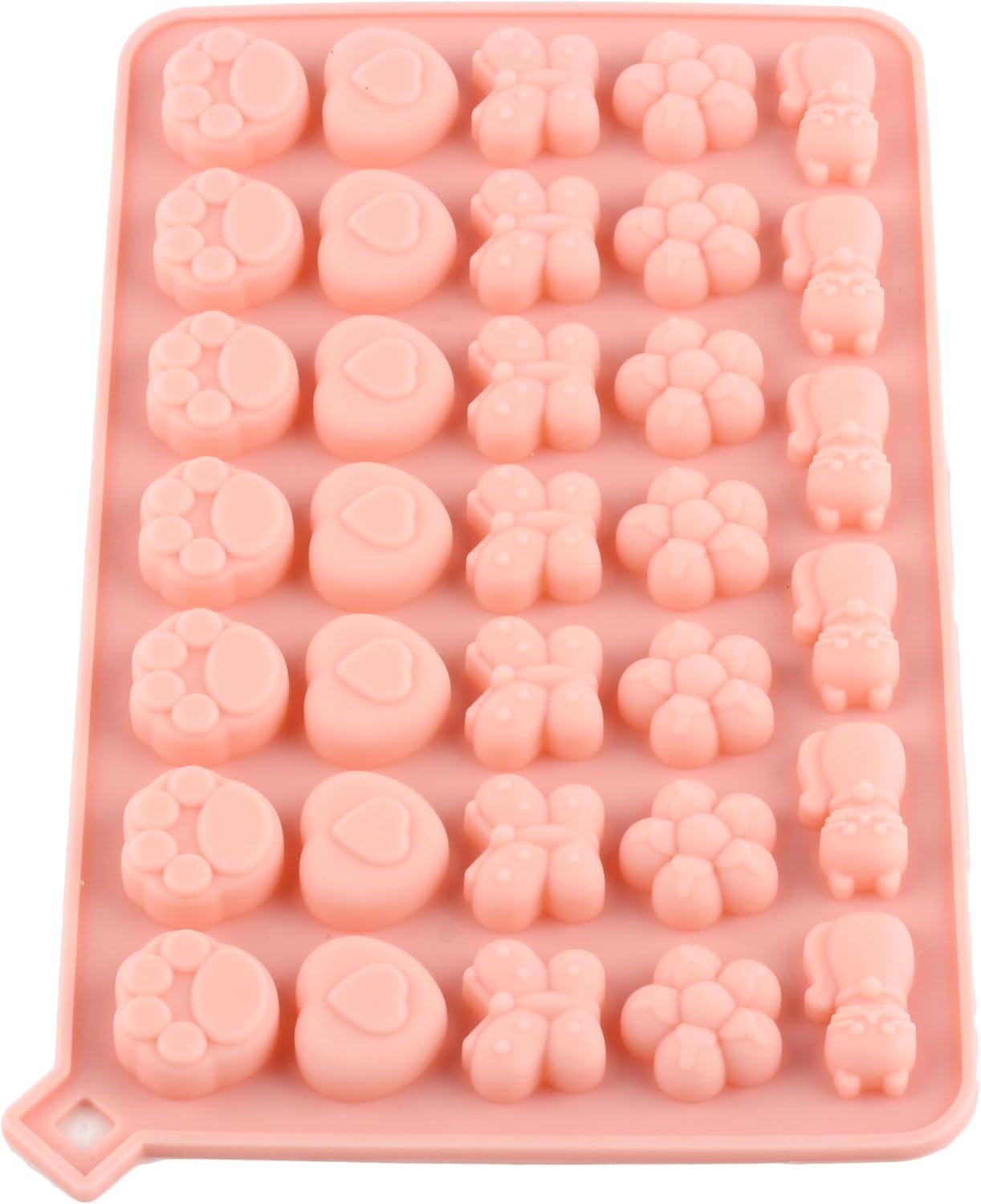 34 Cavity Flowers Silicone Candy Molds Butterfly Gummy Mold Cat Dog Paws Candy Molds Cat Gummy Molds