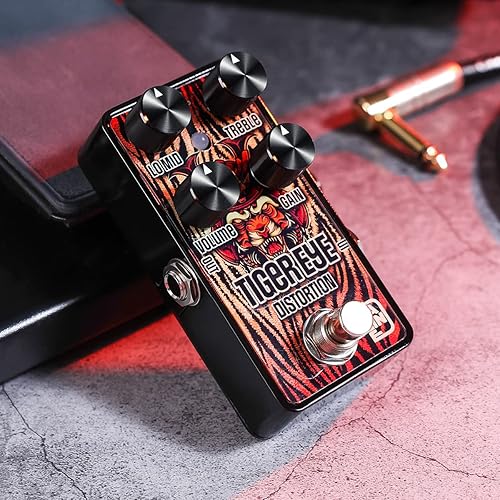 Miniatura 6 de Caline Mini pedal de distorsión de guitarra G001 serie G clásico efecto de distorsión de roca para guitarra eléctrica True Bypass