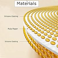 Vista 3 de Forro de papel desechable para freidora de aire, 100 piezas de papel pergamino redondo antiadherente de 6.3 pulgadas, a prueba de aceite, a prueba