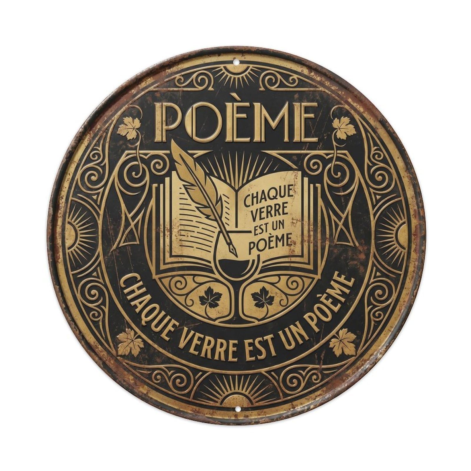 Poem Humorous Bistro Poem Metal Tin Sign