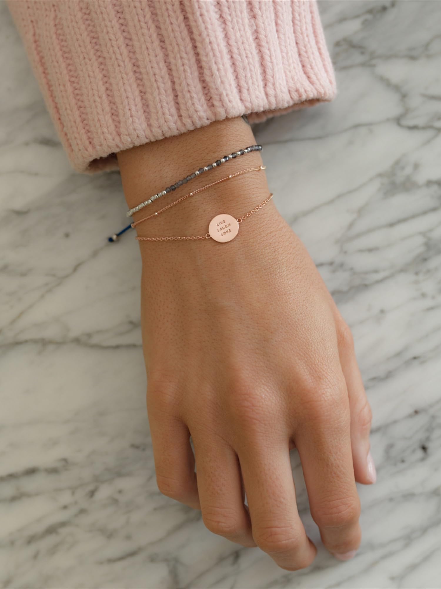 Glanzstücke München Bracciale ad ancorada Donna in Argento Sterling 925