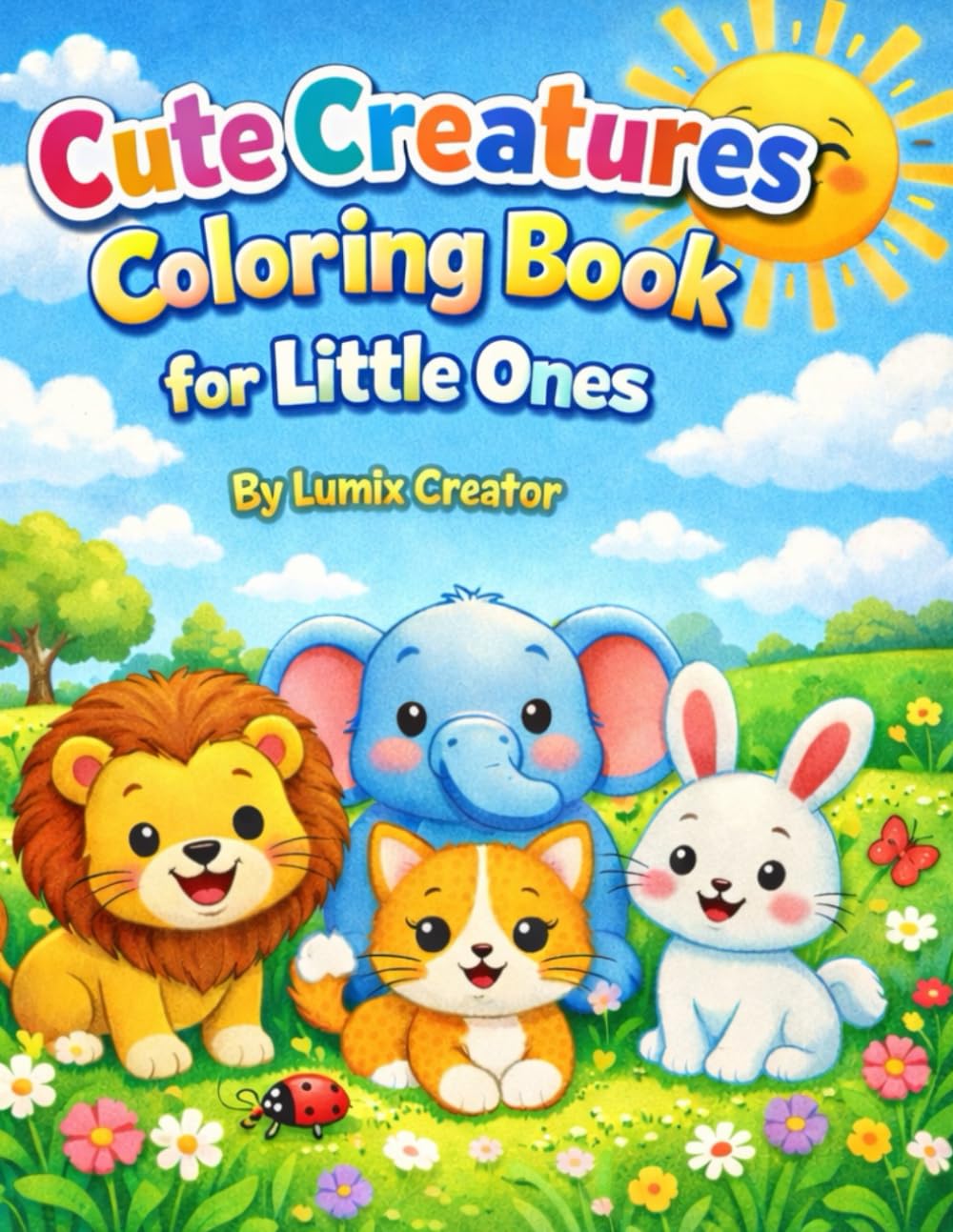Cute Creatures: Coloring Book for Little Ones (Lumix Kids Coloring Collection)