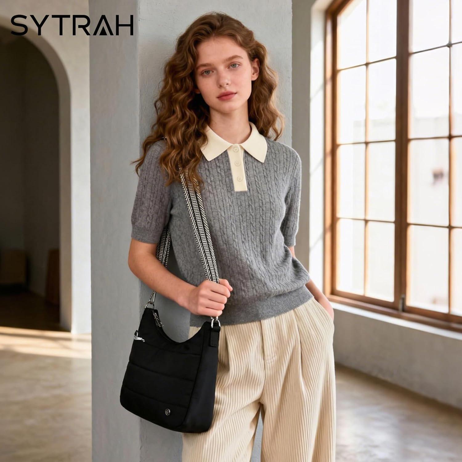 Anti Theft Crossbody Purse Hobo Crossbody Bags for Women, Quilted Puffer Bag Slouchy Built-in Wallet & RFID Blocking - Image 3