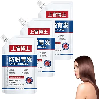 Shampoo Anti-Hair Loss and Hair Care Anti-Hair Loss and Hair Growth Shampoo Hair Thickening Shampoo for Men and Women 240 ml 3 Pieces