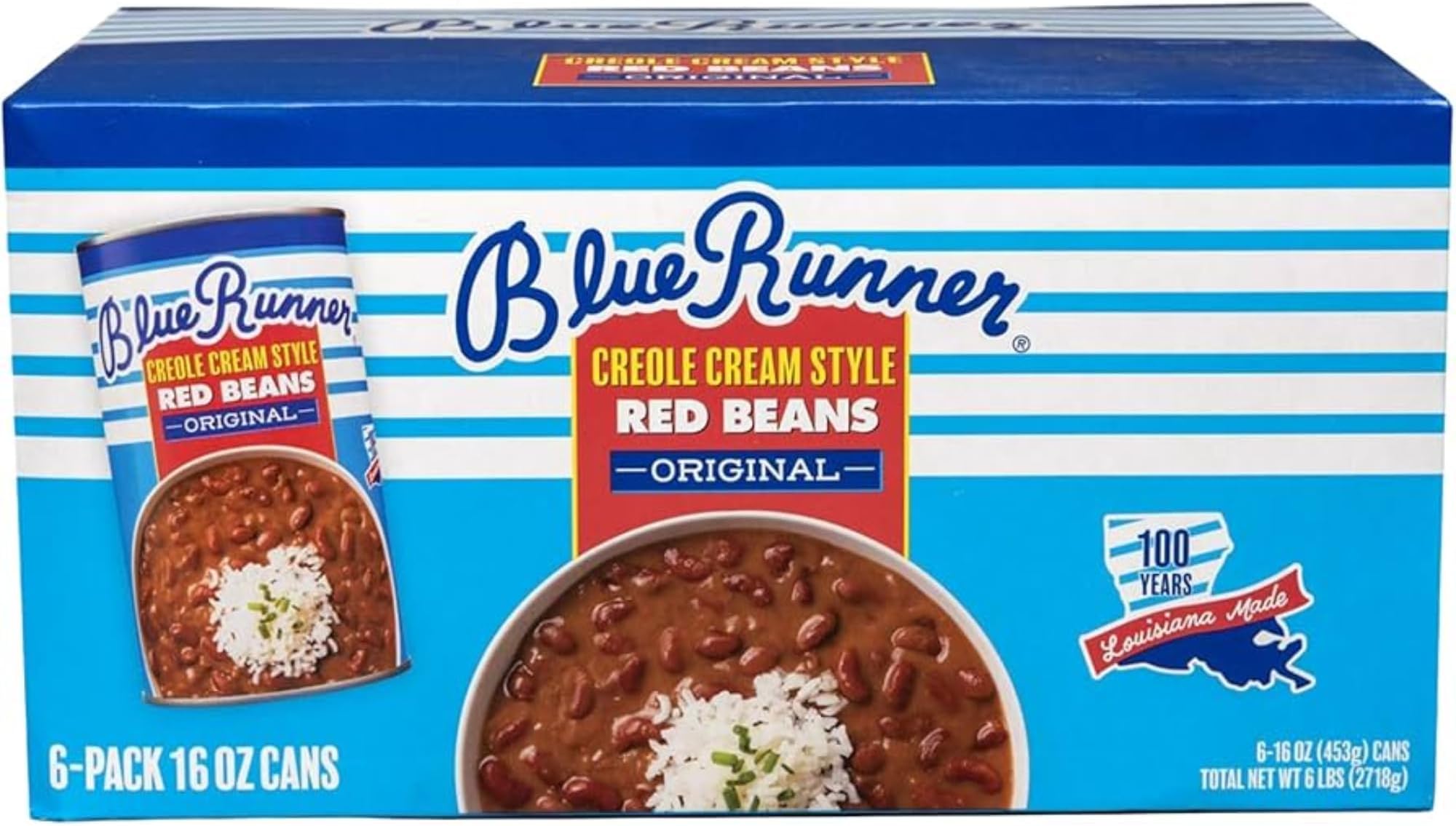 Creole Cream Style Red Beans (6-pack of 16-ounce cans)