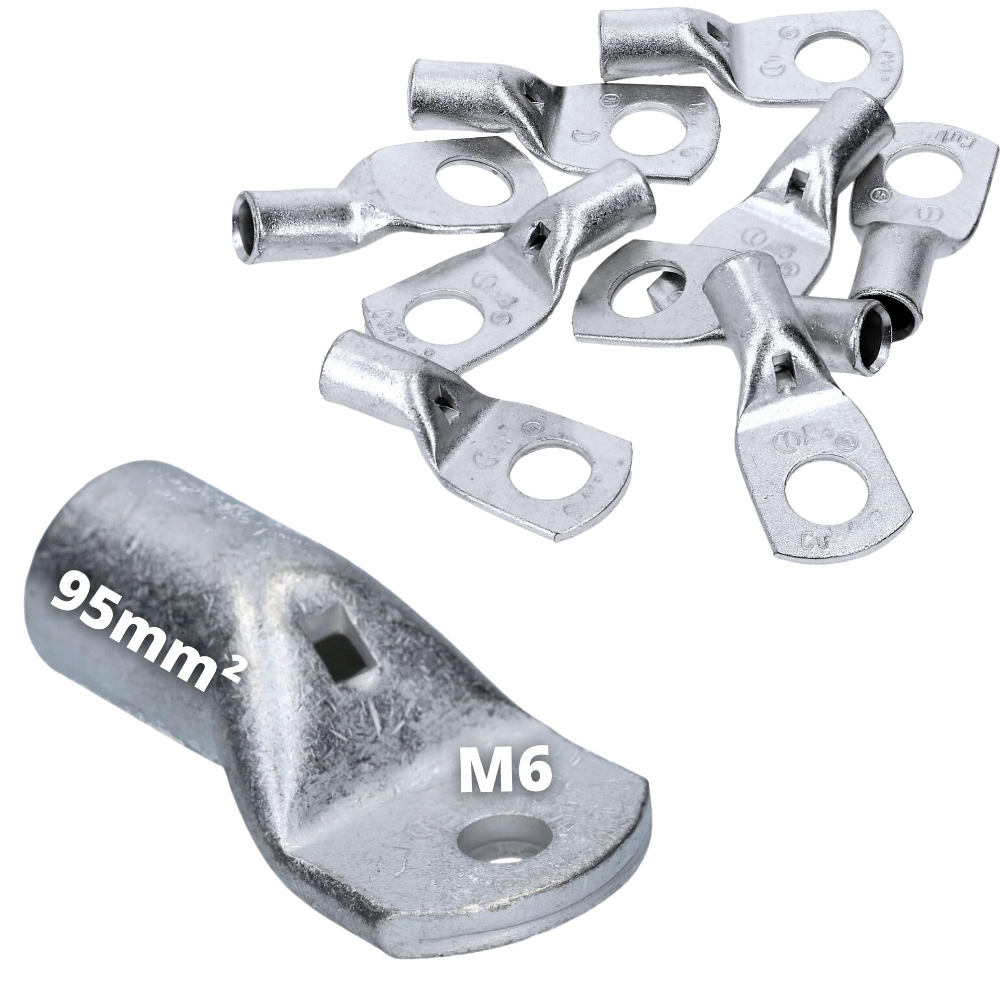 Cembre 10x A19-M6 Capocorda 95 mm2 M6 in Rame Stagnato Non Isolato