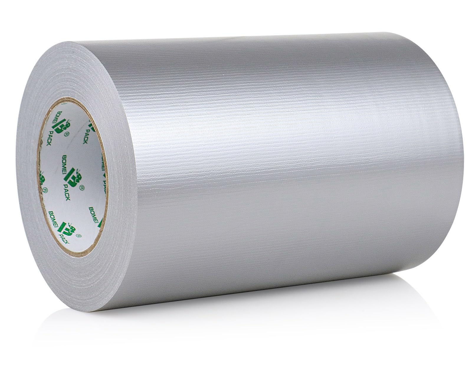 BOMEI PACK Black Cloth Duct Tape 200mm x 50m Reinforced Gaffer Waterproofs Heavy Duty Duct Tape for Fixing Repairing DIY Craft Labeling Boxes Sealing Strapping for Home Jobs (Silver, 200mm)