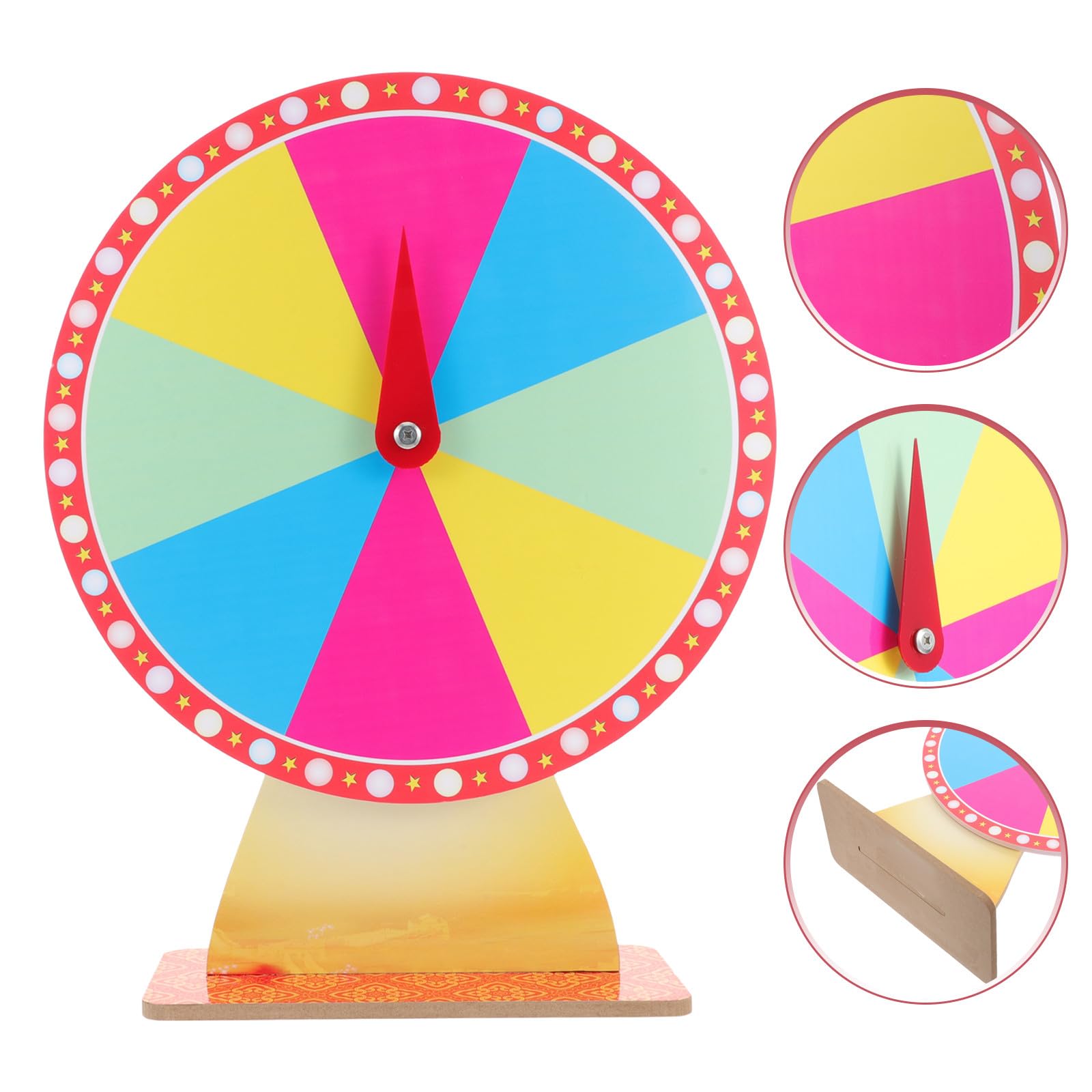 UKCOCO Ruleta de Premios de Mesa 40 CM 8 Casillas Rueda Giratoria de Espuma para Juegos de Fiesta Suministros para Eventos y Actividades Recreativas