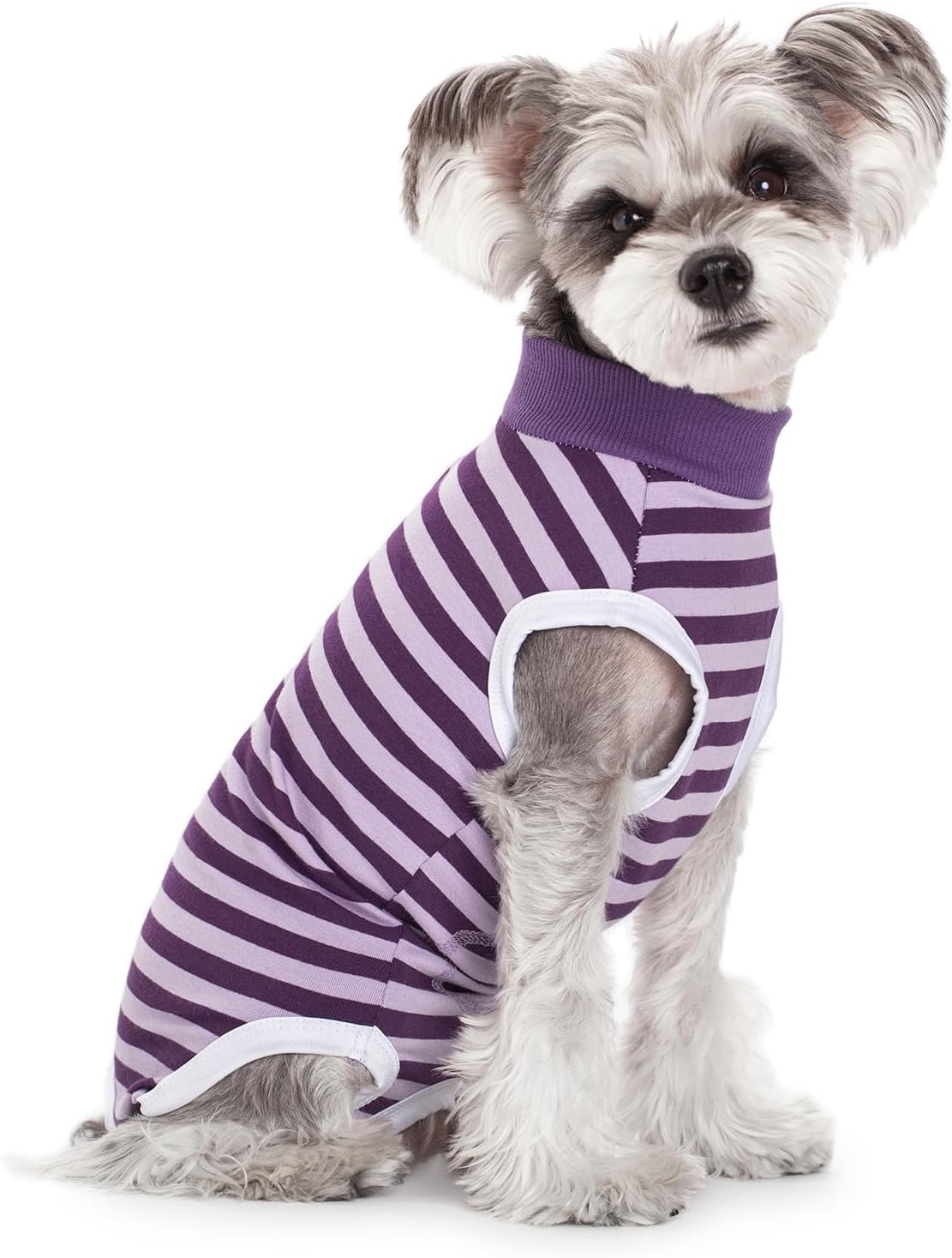 Dog Recovery Suit,Recovery Suit for After Surgery Male/Female Dogs,Anti-Licking Puppy Medical Surgical Suits,Cone E-Collar Alternative Pet Vest,Dog Abdominal Wounds Protector (Purple, XS)