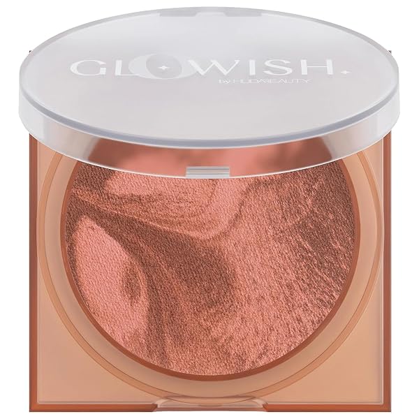 Huda Glowish Soft Radiance Bronzing Powder 04 Deep Tan