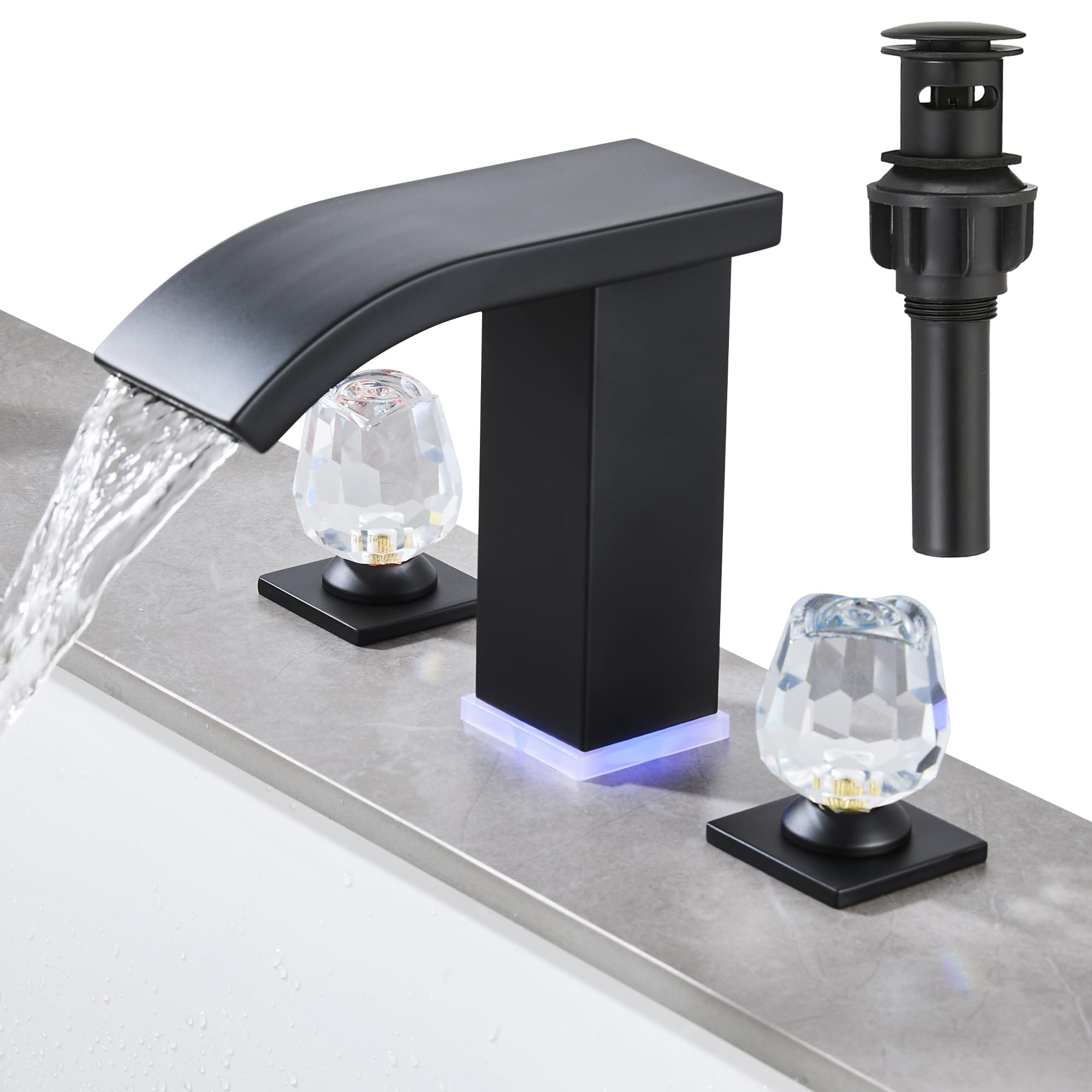 Robinet de salle de bain LED cascade pour une ambiance spa