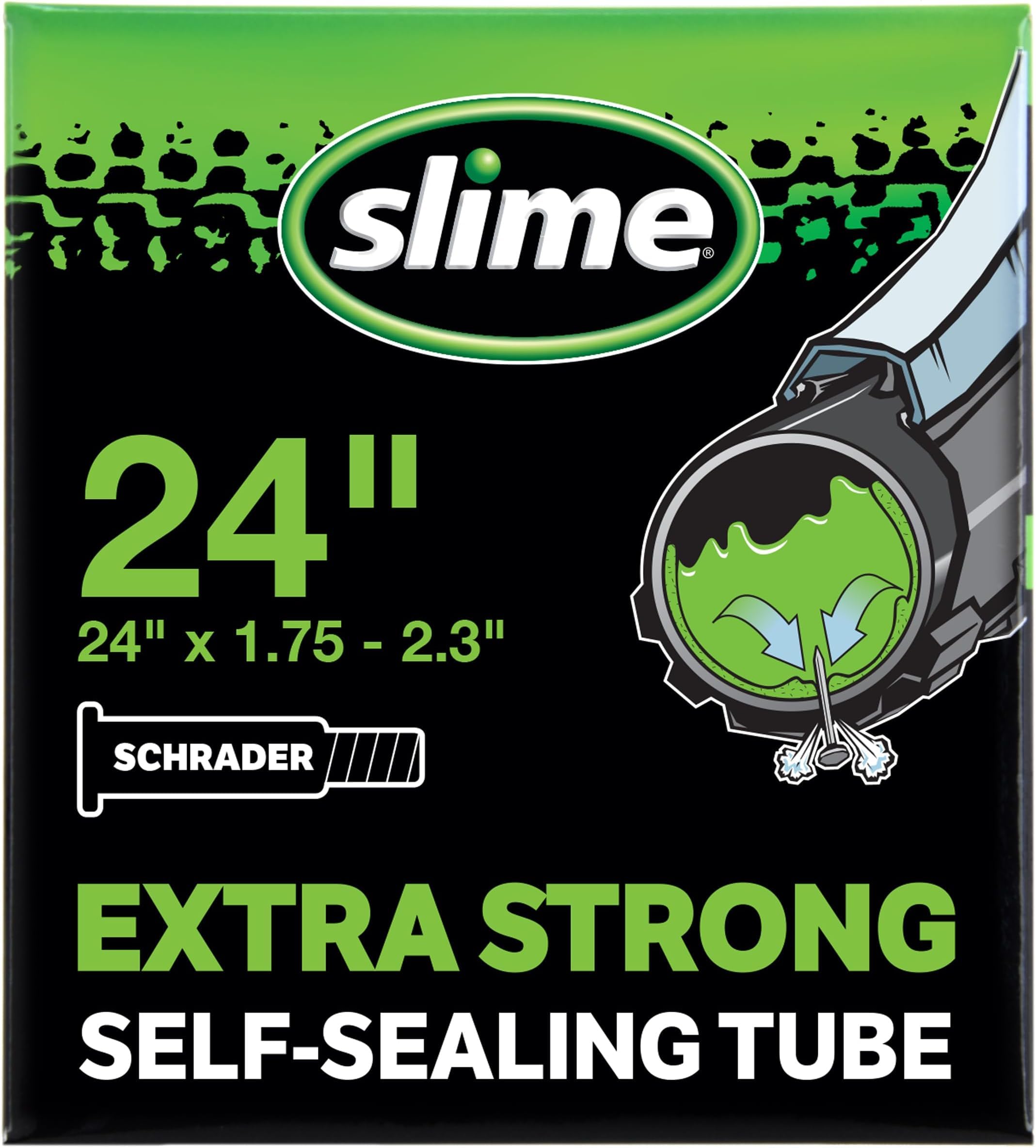 Slime Extra Stong Self-Sealing Tube 24" x 1.75-2.3" Schrader (Pack of 5)