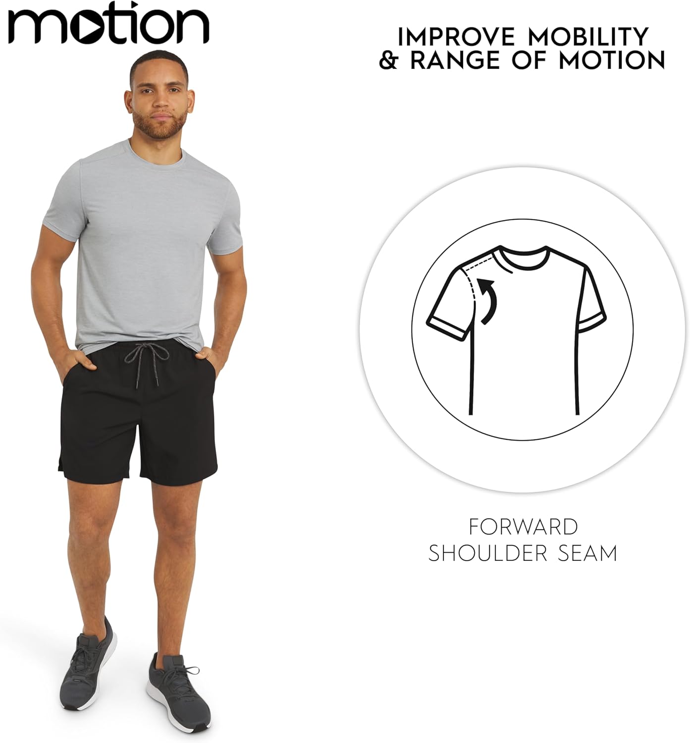 Motion Men's Slim Fit Tee Active Performance Super Soft Stretchable T-Shirt (S-XL) - Image 5