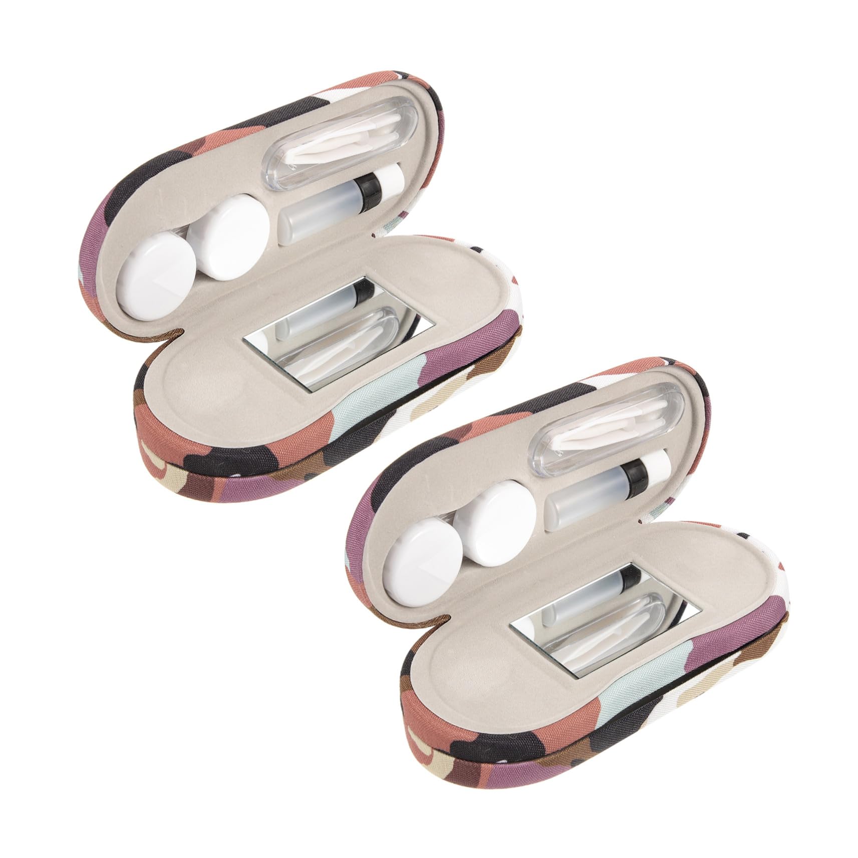 2 Set Di Astucci Per Occhiali Unisex Astucci Per Occhiali A Doppio Scopo