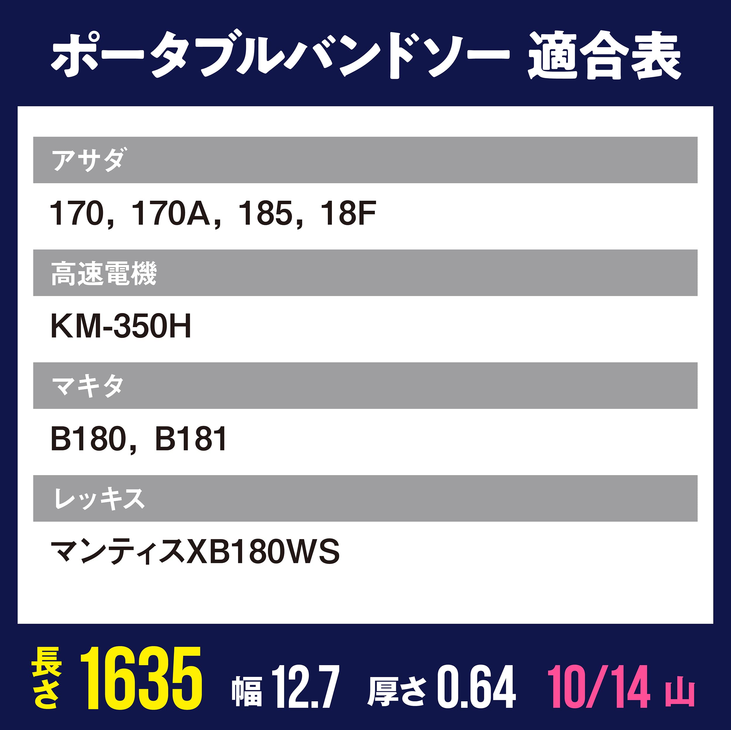 Amazon.co.jp: のこぎりキング バンドソー替刃／ アサダ 170， 170A 