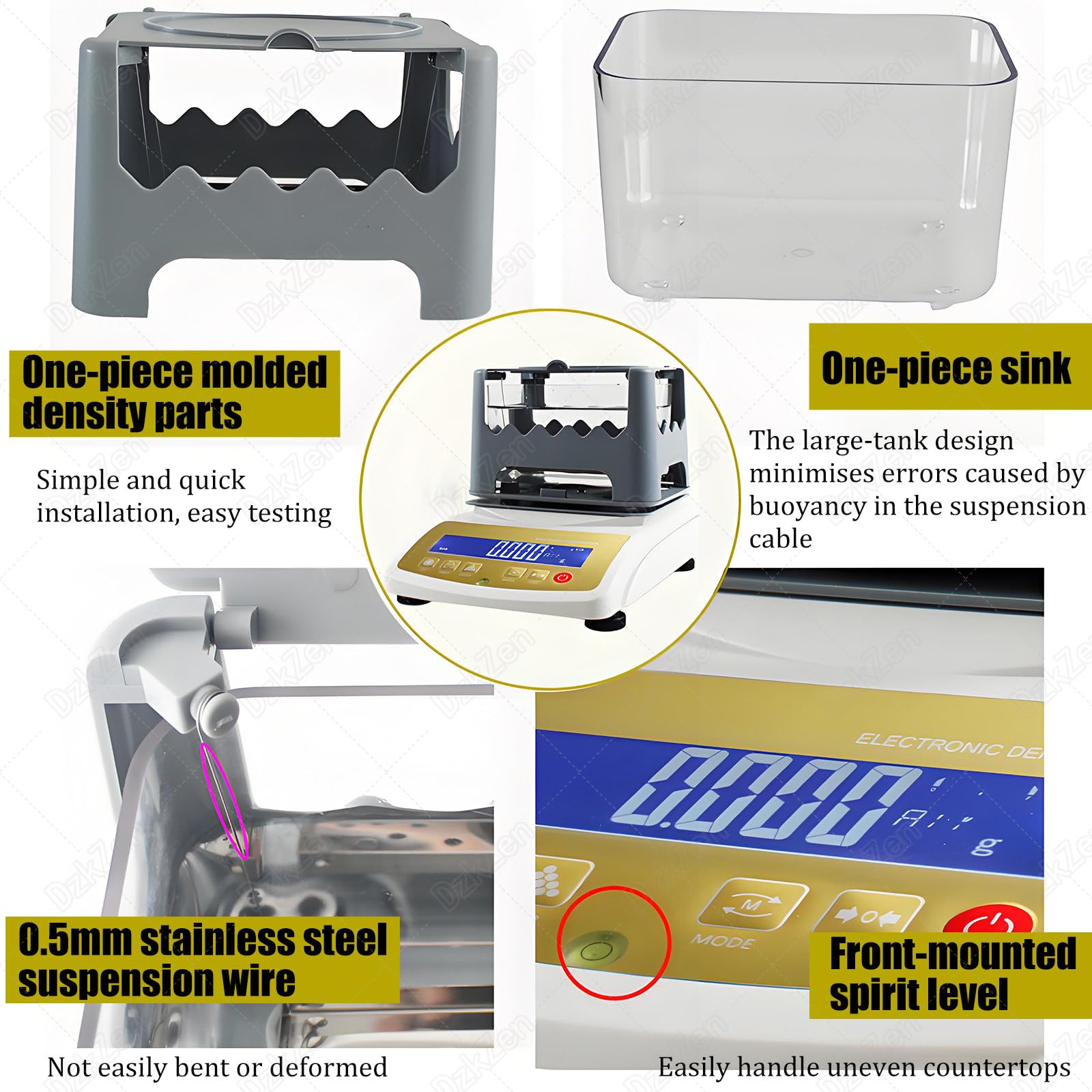 Gold Reinheit Tester Maschine für Schmuck, Präzision 0,01 g Gold Analyzer für Edelmetalle, Laborausrüstung für Goldforschung, Zuverlässiges Goldprüfgerät