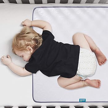 naturepedic waterproof flat crib pad