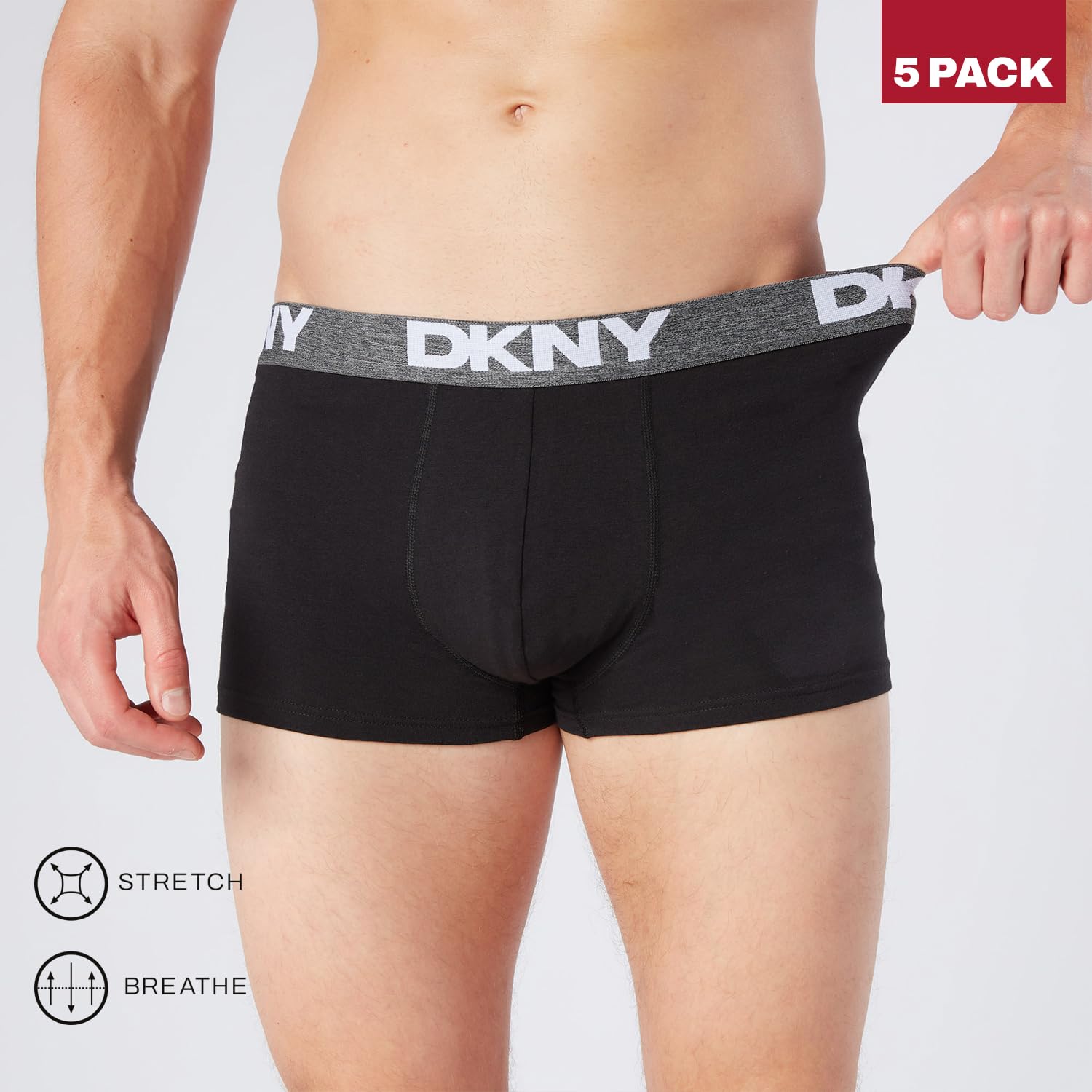 DKNY Portland Costume da Bagno Uomo (Pacco da 5)