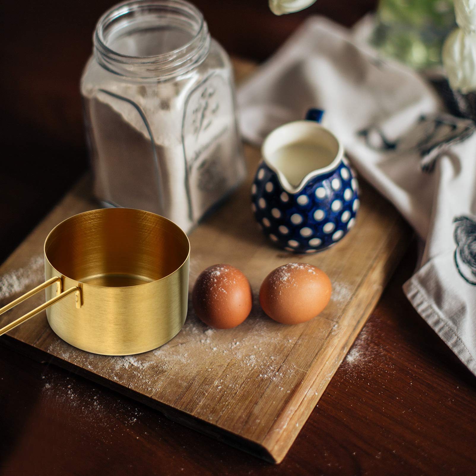 9pièces Cuillères à Mesurer pour Cuisine Ustensile Doseur Tasse à Mesurer de Cuillères Doseuses Pratique pour Poudres et Jus