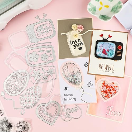 Miniatura 9 de BAOFALI 20 unidades de tamaño de coctelera dimensional elipse de 1-7/8 x 2-7/8 pulgadas de diámetro para tarjetas de fabricación de tarjetas,