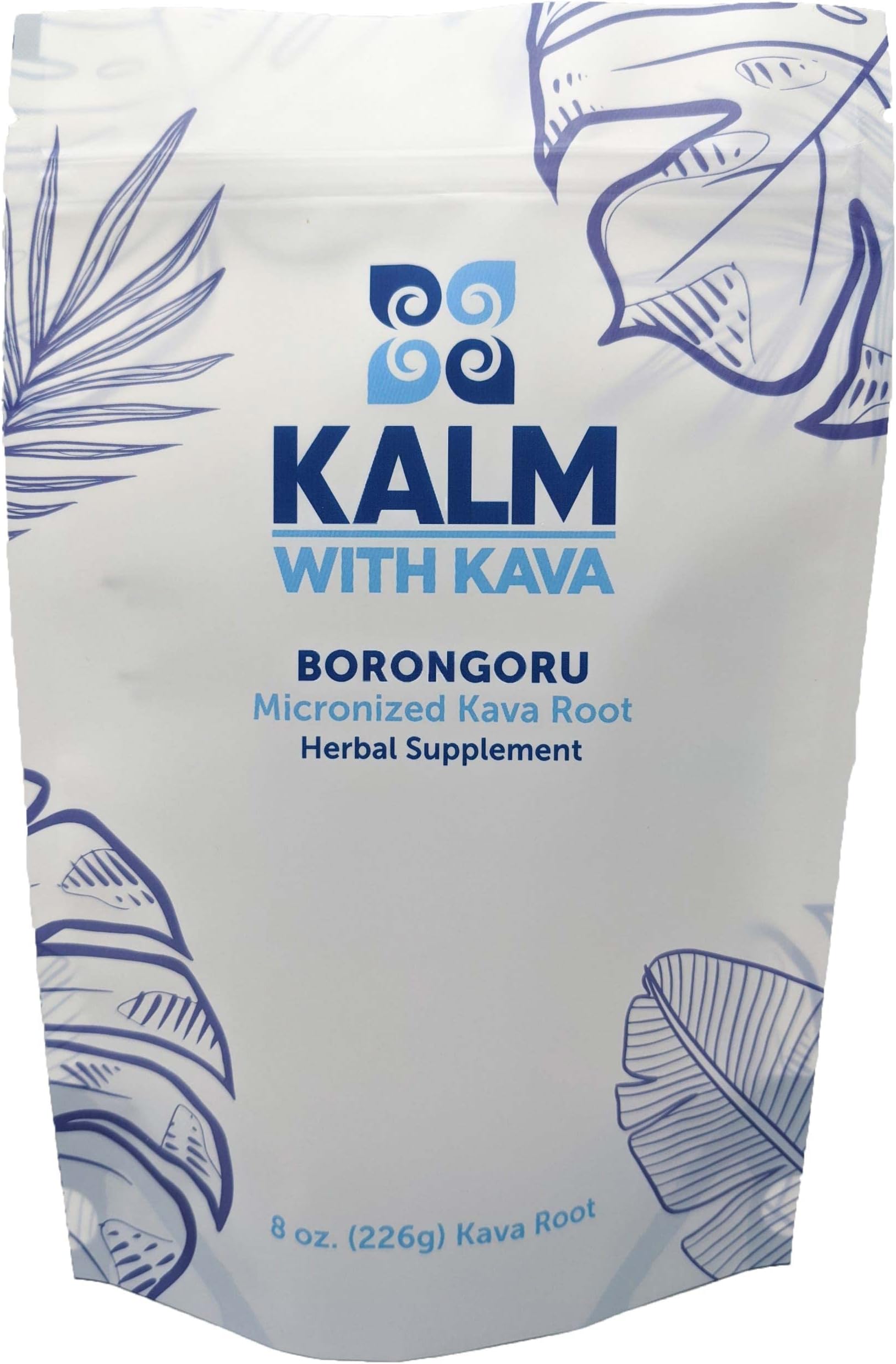 KALM with Kava Borongoru Micronized Kava (8 oz)