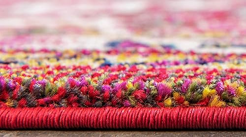 Miniatura 4 de Unique Loom Medici Collection - Alfombra tradicional abstracta vintage para múltiples áreas (7 pies x 10 pies)