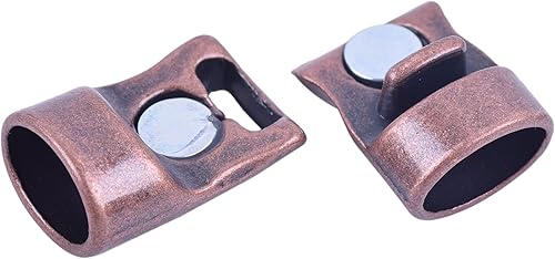 Miniatura 8 de 3juegos (10,3x 6.5mm latón envejecido color cierre magnético para Regaliz pielbrazalete