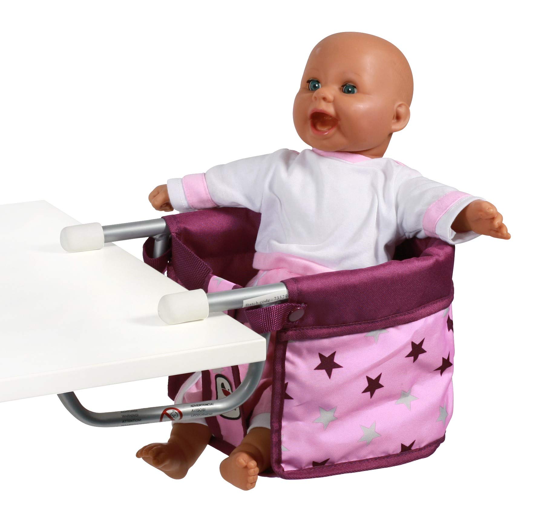 Bayer Chic 2000 735-78 Doll's Table Seat, Stars BlackBerry, Small