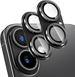[2 Pack] Camera Lens Protector for iPhone 14/14 Plus, 9H Tempered Glass,Aviation Aluminum Plate Cover,Night Circle,No Bubble,HD Clarity,Case Friendly,Easy Installation-Black