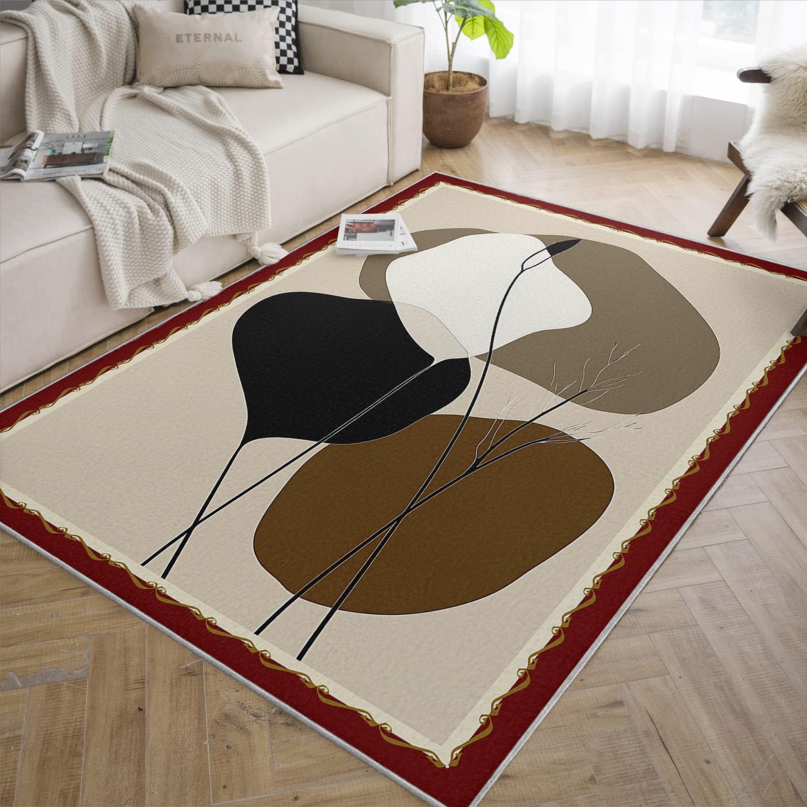 Tapis de salon pour adolescents tapis géométrique moderne 180x240cm