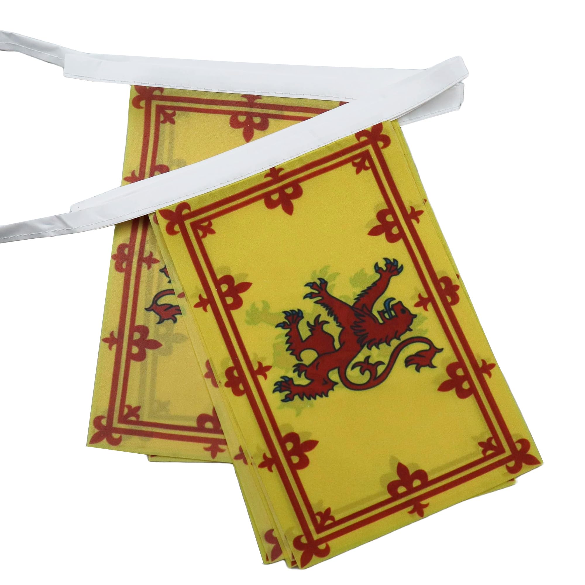 AZ FLAG Kingdom of Scotland Bunting Flag, 20 Ft Garland with 20 Small Royal Scottich Flags 8'' x 6'', 100% Polyester String Pennant, 6 meters — image 1