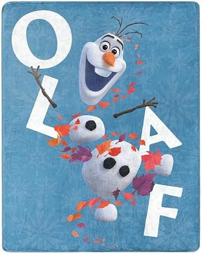 Miniatura 1 de NORTHWEST ENTERPRISES Disney Frozen 2 Olaf - Manta suave y sedosa de 40 x 50 pulgadas, Olaf's Adventures II