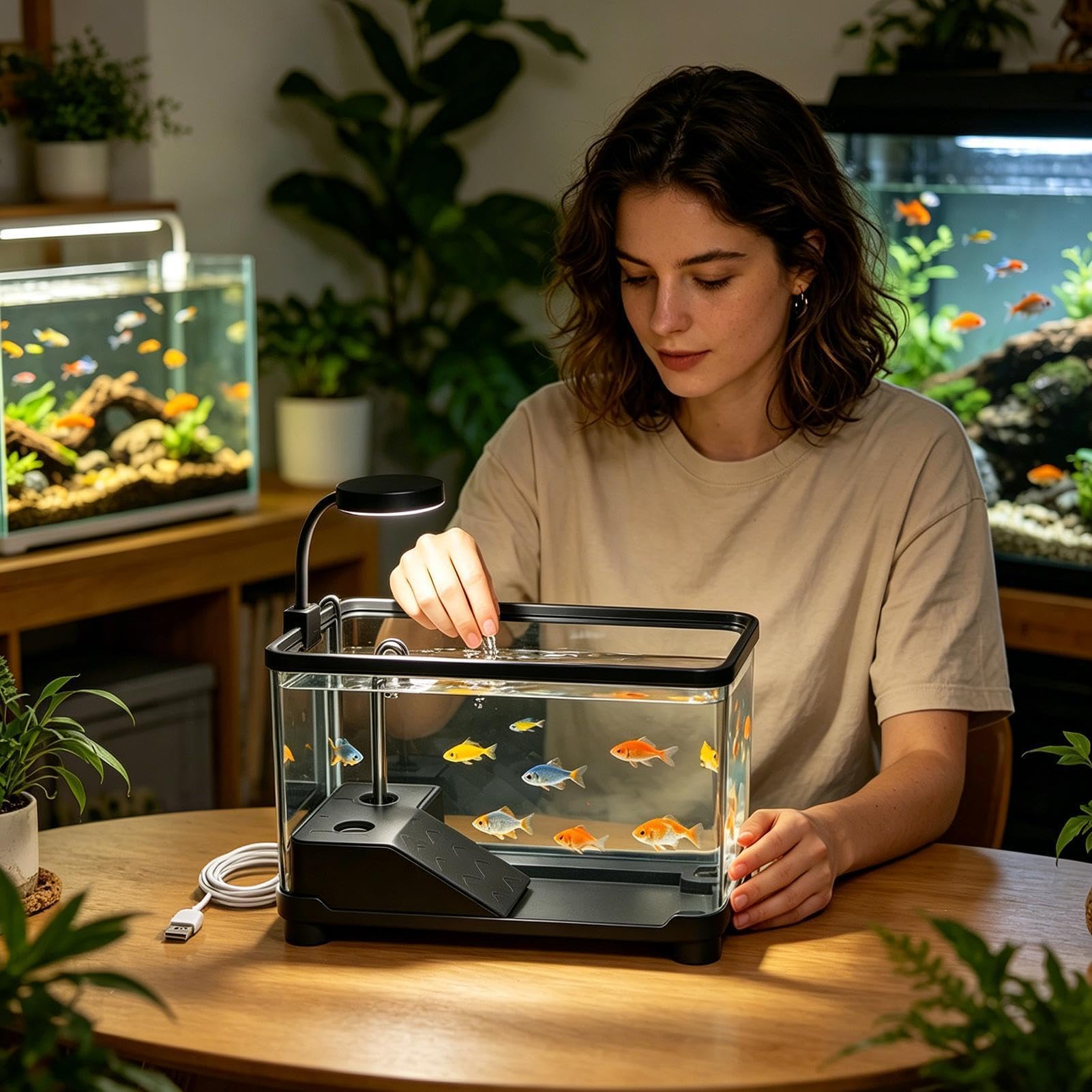 Vasca per Tartarughe Acquatiche Recinto Terrario Trasparente con | Terrario per rettili e tartarughe Per Il Soggiorno, L'Ufficio, Dormitorio, Negozio, La Scrivania E La Casa