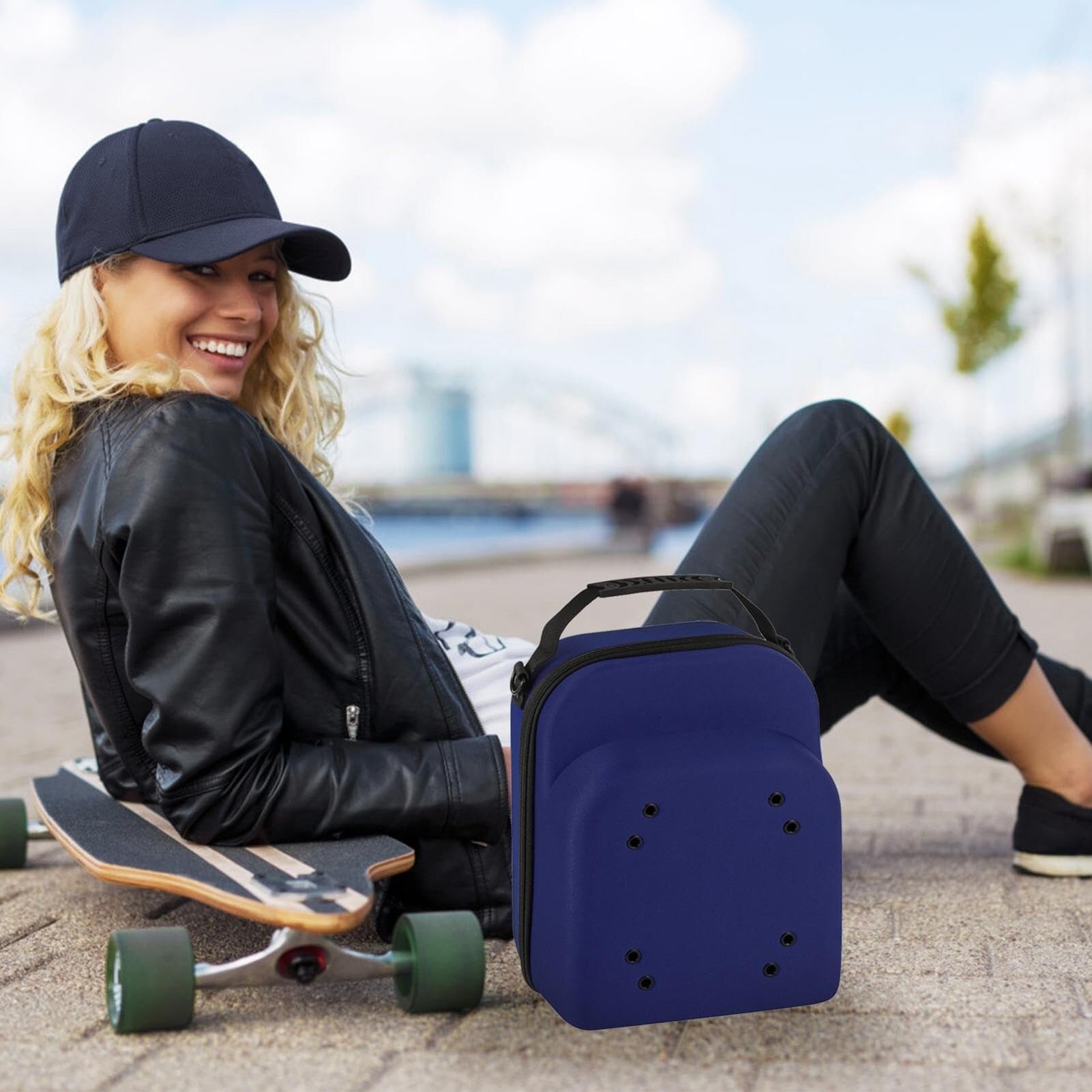 Organizador de Almacenamiento de Gorras de Viaje: adaptabilidad inigualable for Guardar Prendas y Accesorios(Blue)