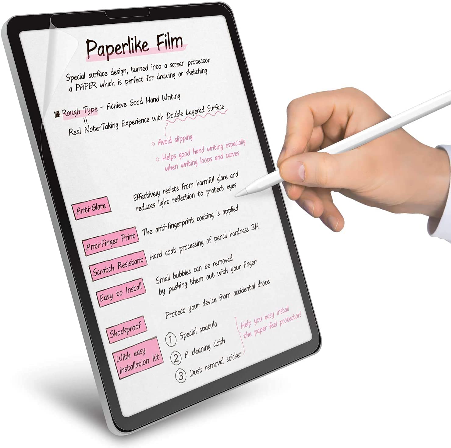 Oaky Paper Type Screen Protector for Apple iPad Air 5th Generation 10.9 inch [2022-2020 Model] & iPad Pro 11 inch [2021-2018 Model] Screen Protector with Easy Installation Kit (B0984R73RD) Amazon Price History, Amazon Price Tracker