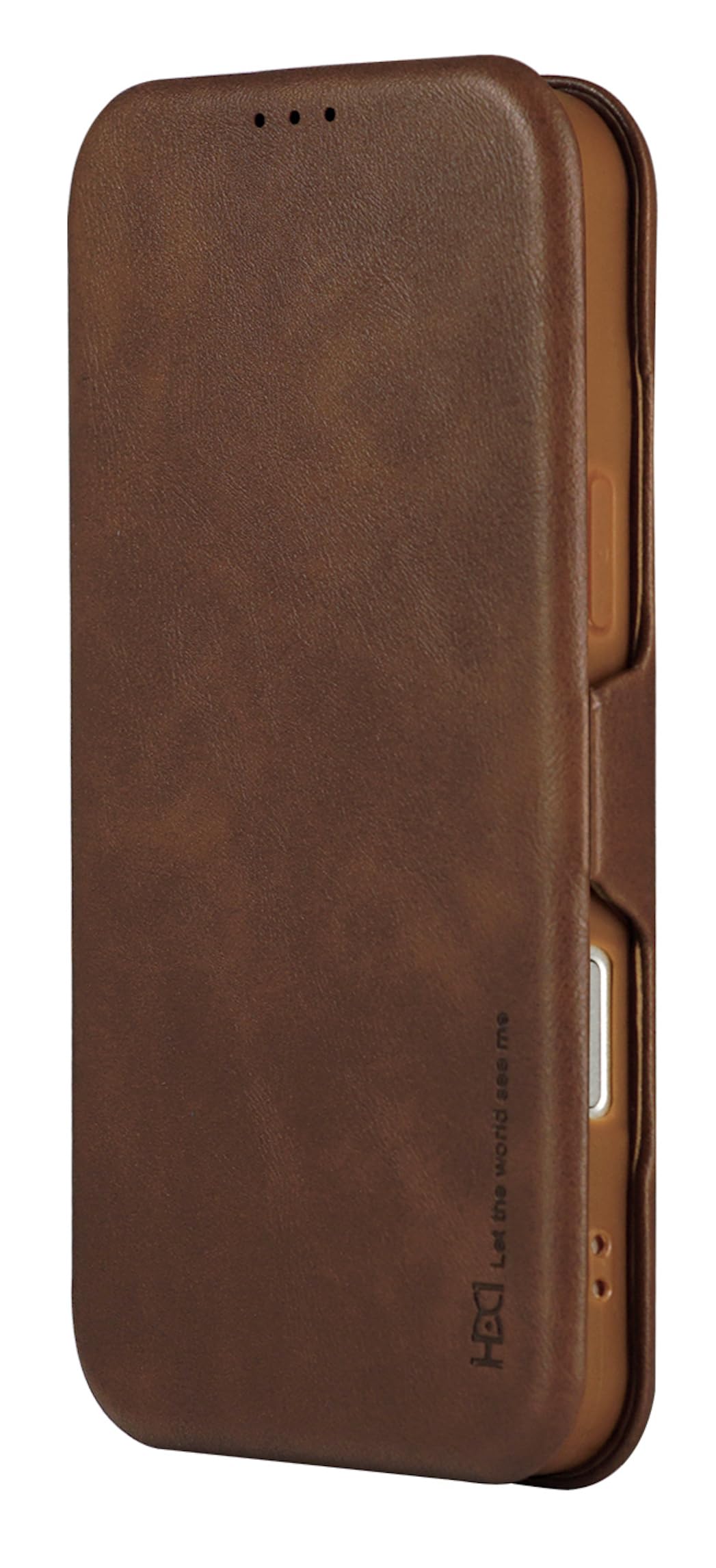 BOUNCEBACK Vegan Leather Magnectic Closure Flip Flap Wallet Back Case Cover for iPhone 16e & iPhone 17e - Brown-image-8