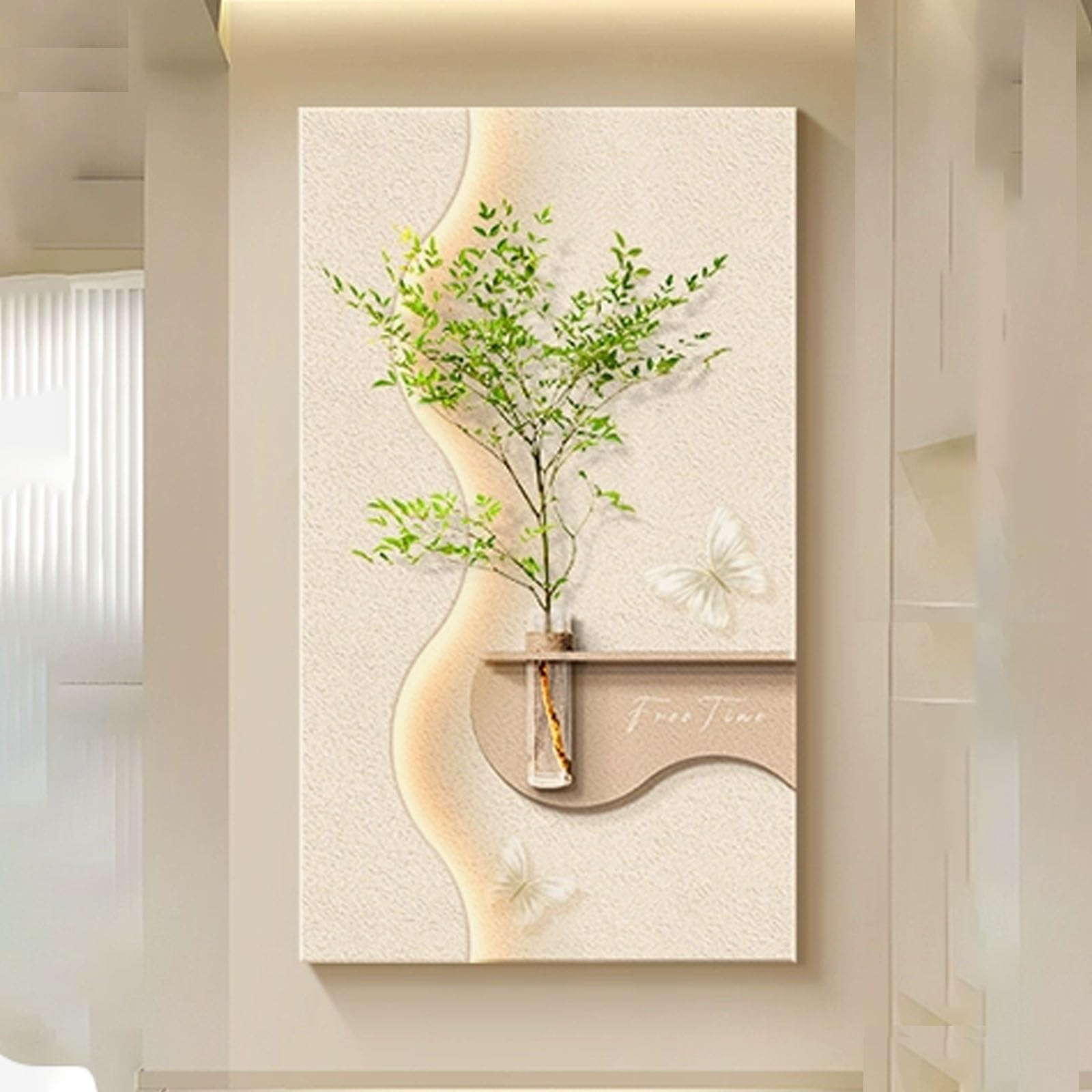 Décoration Murale Minimaliste Moderne pour transformer une allée sombre