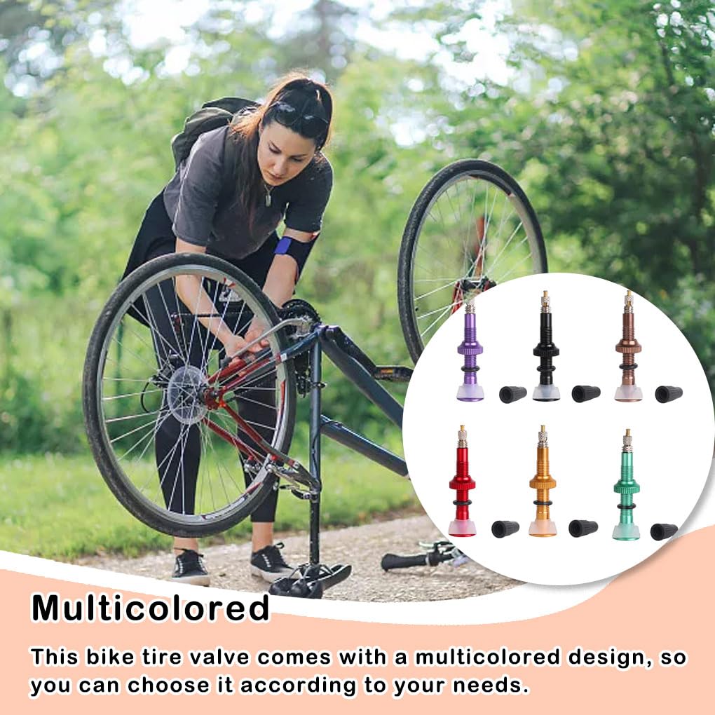 Set di 10 valvole per pneumatici fai da te accessori per ciclismo artigianato nucleo ruota ugello in metallo mini dimensioni pratica installazione tubeless stelo verde