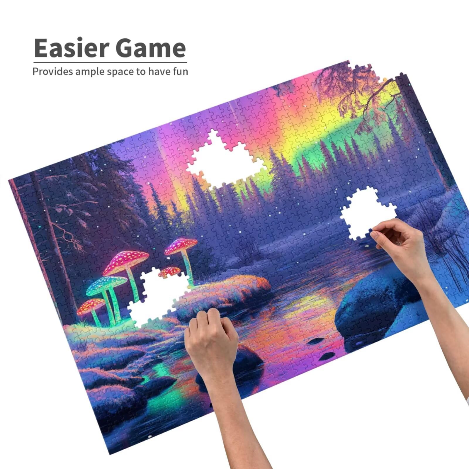 Puzzle 3000 Teile, Puzzle Erwachsene, Holzpuzzle Norwegen Impossible Jigsaw, Clevere Rätsel, HD Farbe Jigsaw mit Geschenkbox Verpackung for Room Decor, Geschenke für Frauen Landschaft 122x81cm p-335
