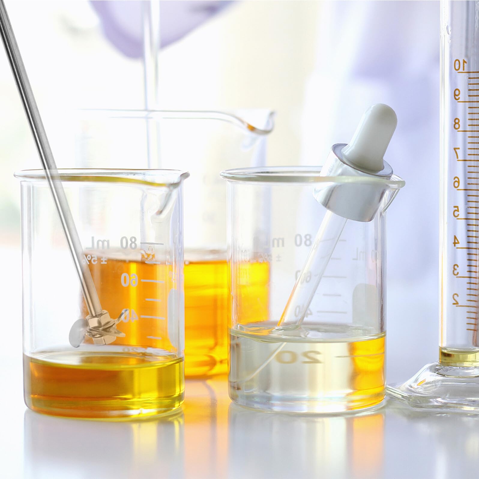 Zerodeko Set di 1 Pala di Miscelazione Asta a Croce in Acciaio Inossidabile per Miscelazione Resistente Efficiente in Laboratorio e Esperimenti