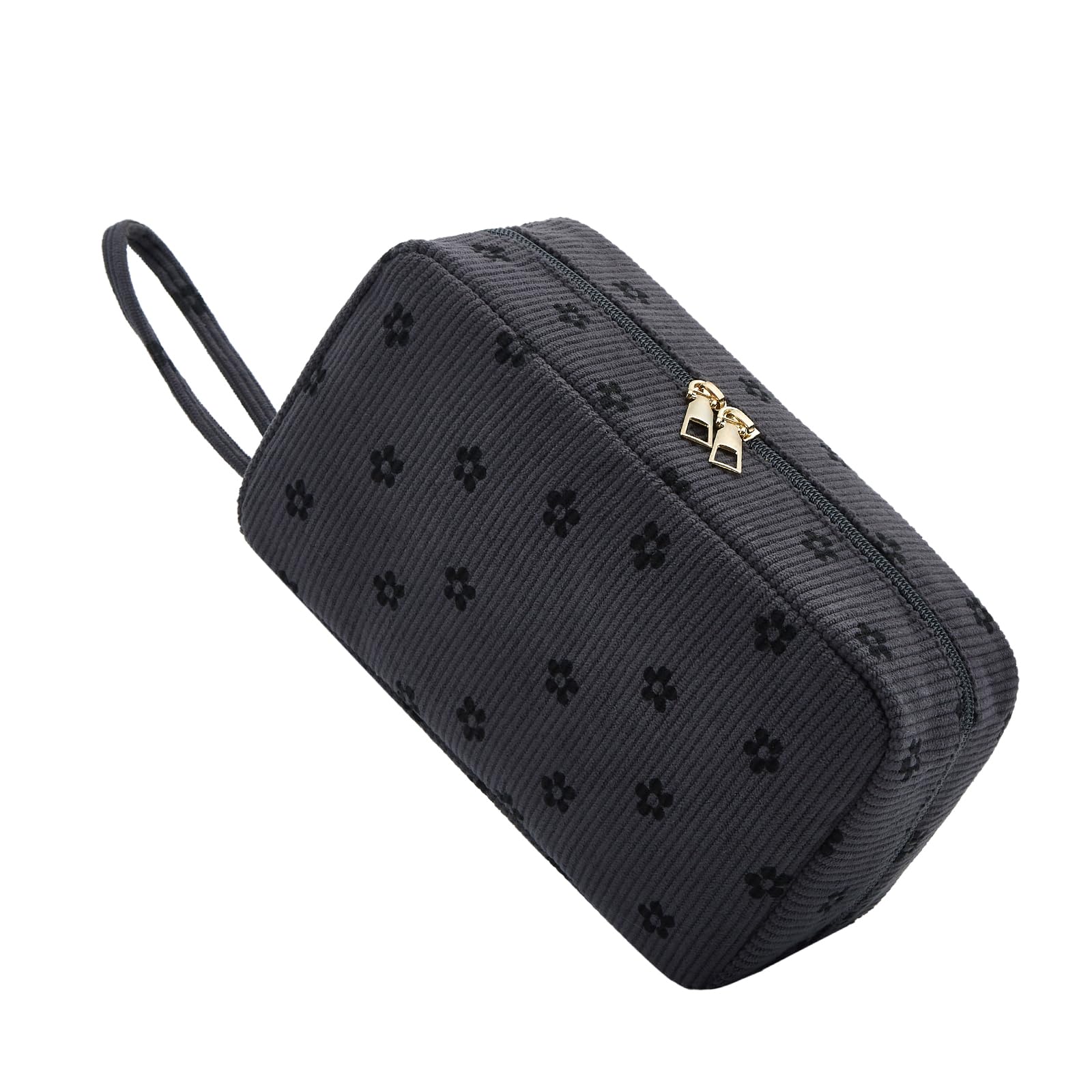 Jiliyote Kulturbeutel Damen Cord Kulturtasche Reise Kosmetiktasche Damen aus Kord Make-up Tasche Damen Waschtasche Cord Cosmetic Bag für Mädchen Travel Damen