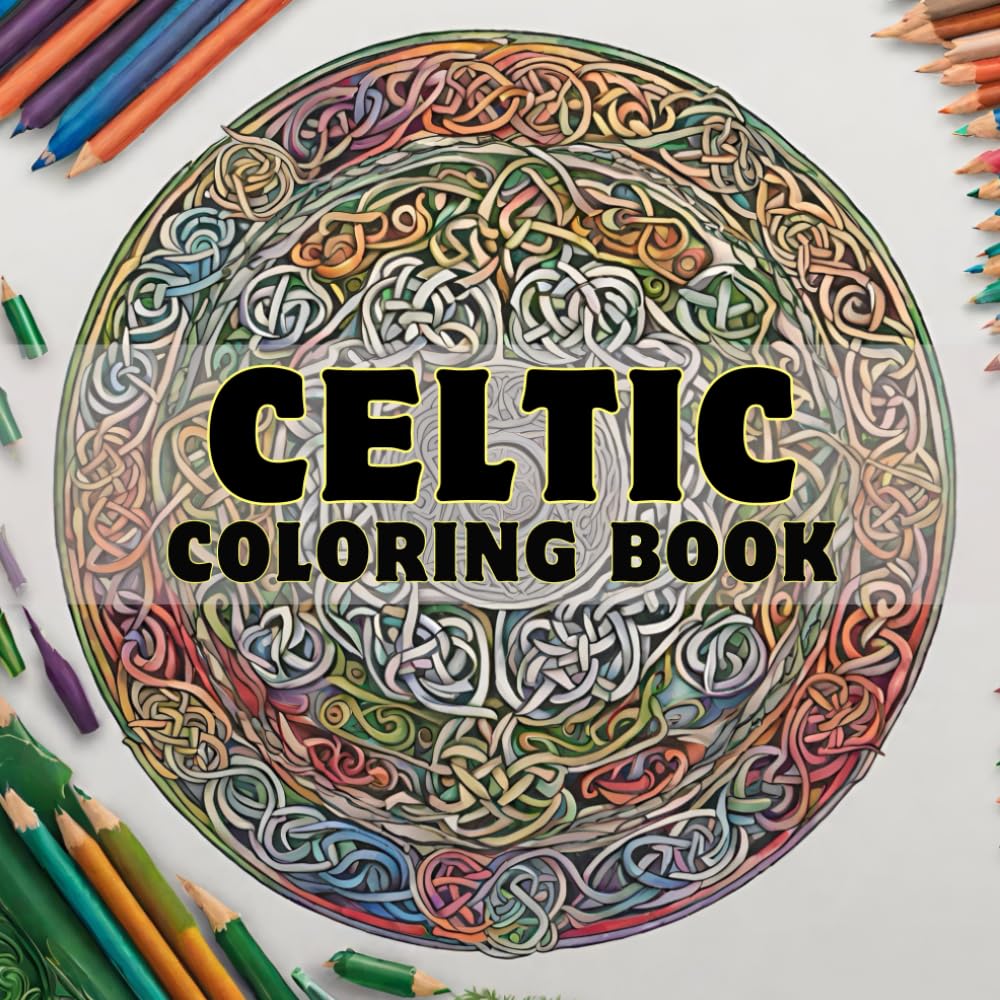 Amazon.com: Celtic Coloring Book: For Adults Gorgeous Celtic Designs ...